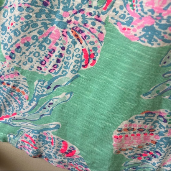 Lilly Pulitzer Essie Mini Dress Pastel Pattern Aqua - Picture 3 of 6